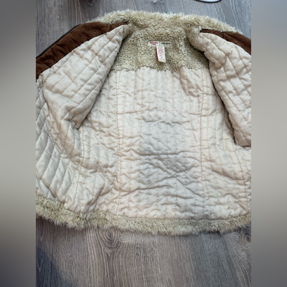 Y2K Abercrombie and Fitch Corduroy Sherpa Trucker Jacket Medium - Picture 6 of 7